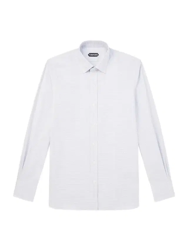 Tom Ford Slim-Fit Cutaway-Collar Houndstooth Cotton Shirt - Men