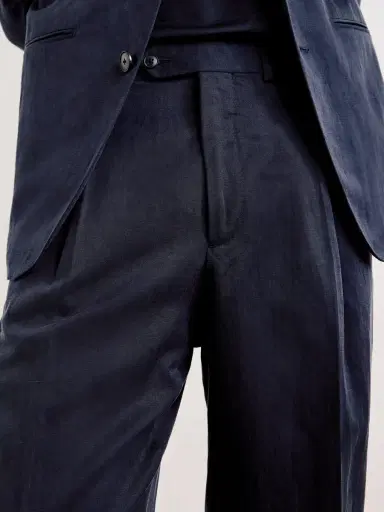 Saman Amel Amo Straight-Leg Pleated Silk and Linen-Blend Suit Trousers - Men | Thumbnail 5 Saman Amel Amo Straight-Leg Pleated Silk and Linen-Blend Suit Trousers - Men | Thumbnail 5