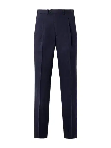 Saman Amel Amo Straight-Leg Pleated Silk and Linen-Blend Suit Trousers - Men | Thumbnail 1 Saman Amel Amo Straight-Leg Pleated Silk and Linen-Blend Suit Trousers - Men | Thumbnail 1