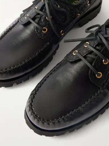 Vinny's Aztec Leather Boat Shoes - Men | Thumbnail 5 Vinny's Aztec Leather Boat Shoes - Men | Thumbnail 5