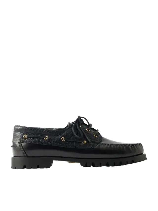 Vinny's Aztec Leather Boat Shoes - Men