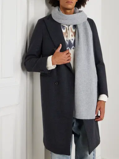 MR P. Ribbed Cashmere Scarf - Men | Thumbnail 2