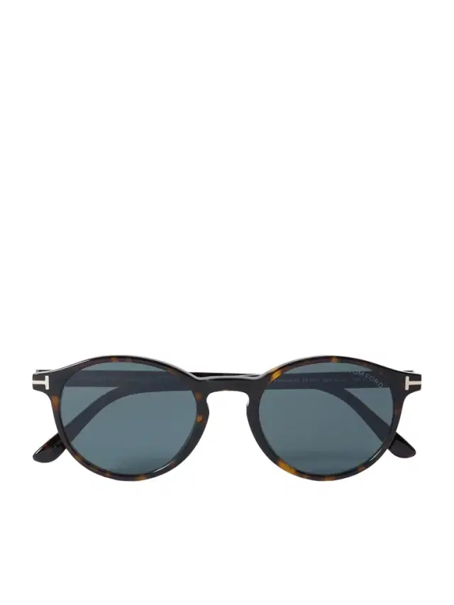 Prescott Round-Frame Tortoiseshell Acetate Sunglasses - Men