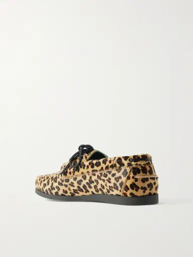Vinny's Boatman Leopard-Print Boat Shoes - Men | Thumbnail 4 Vinny's Boatman Leopard-Print Boat Shoes - Men | Thumbnail 4