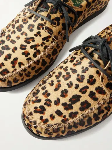 Vinny's Boatman Leopard-Print Boat Shoes - Men | Thumbnail 5 Vinny's Boatman Leopard-Print Boat Shoes - Men | Thumbnail 5