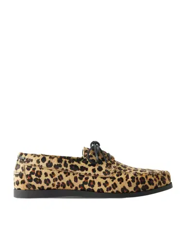 Vinny's Boatman Leopard-Print Boat Shoes - Men | Thumbnail 1 Vinny's Boatman Leopard-Print Boat Shoes - Men | Thumbnail 1