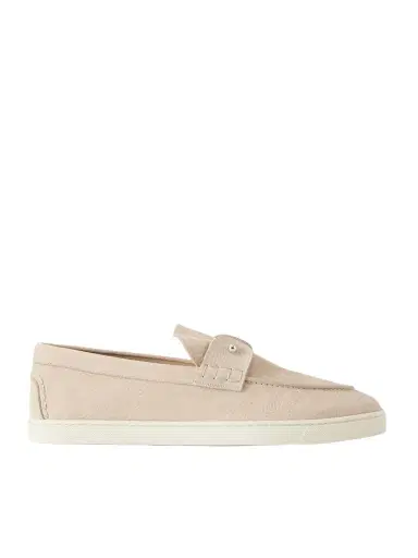 Christian Louboutin Chambeliboat Full-Grain Nubuck Loafers - Men | Thumbnail 1 Christian Louboutin Chambeliboat Full-Grain Nubuck Loafers - Men | Thumbnail 1
