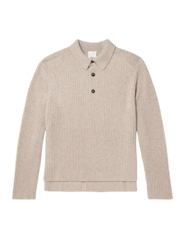 Allude Ribbed Virgin Wool and Cashmere-Blend Polo Sweater - Men
