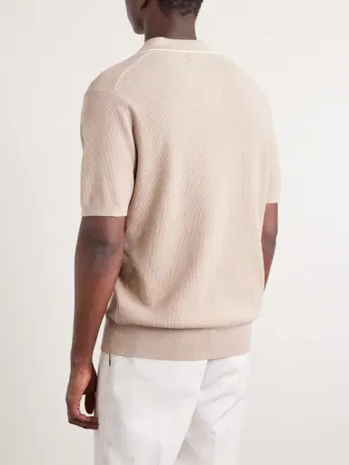 Hartford Open-Collar Cotton-Piqué Polo Shirt - Men | Thumbnail 4 Hartford Open-Collar Cotton-Piqué Polo Shirt - Men | Thumbnail 4