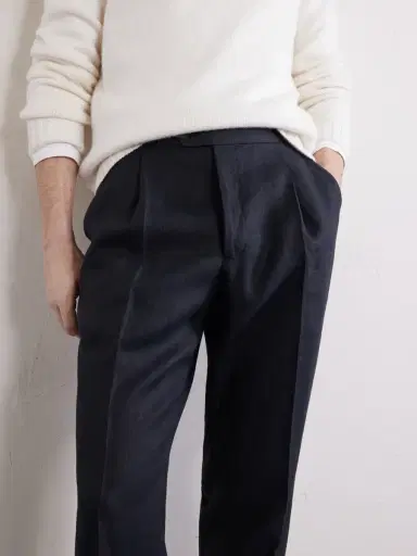 Saman Amel Amie Straight-Leg Linen Suit Trousers - Men | Thumbnail 5
