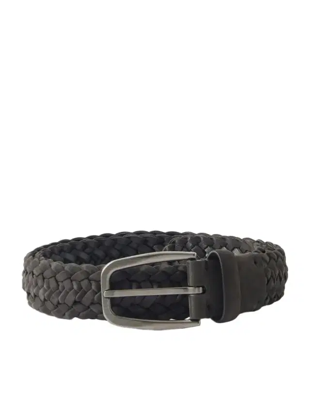 Zegna 3.2cm Woven Nubuck Belt - Men