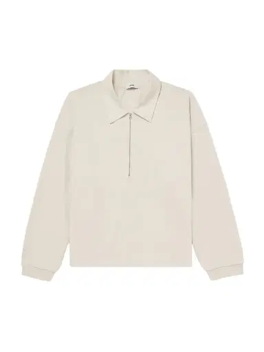 AGOLDE Darius Cotton-Jersey Half-Zip Polo Shirt - Men | Thumbnail 1