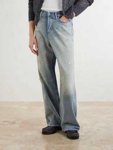 Acne Studios Straight-Leg Distressed Jeans - Men | Thumbnail 3