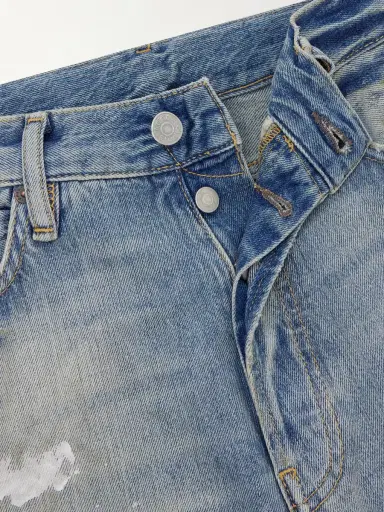 Acne Studios Straight-Leg Distressed Jeans - Men | Thumbnail 5