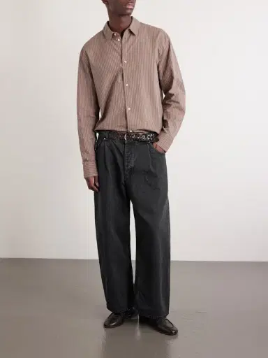 A Kind Of Guise Straight-Leg Pleated Organic Jeans - Men | Thumbnail 2