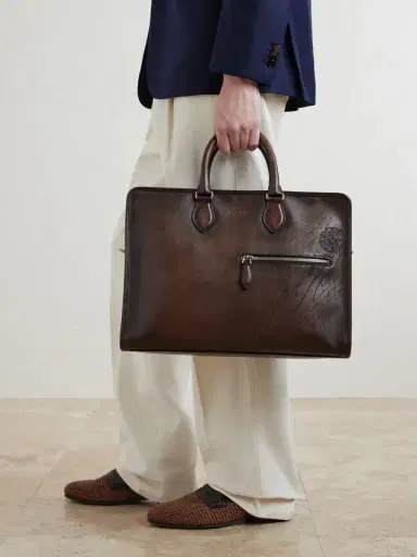 Berluti 2 Jours Neo Venezia Leather Briefcase - Men | Thumbnail 2