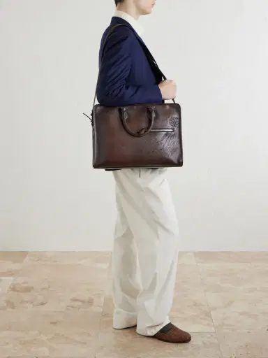 Berluti 2 Jours Neo Venezia Leather Briefcase - Men | Thumbnail 3