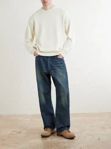 Neighborhood Washed Wide-Leg Jeans - Men | Thumbnail 2