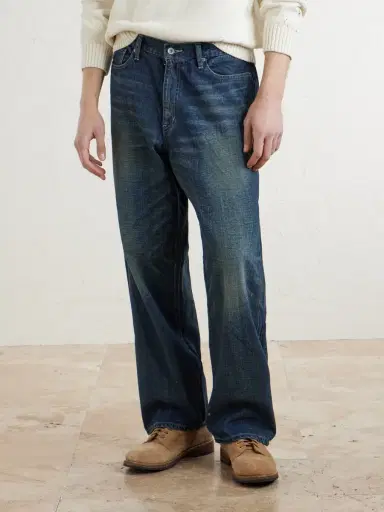 Neighborhood Washed Wide-Leg Jeans - Men | Thumbnail 3