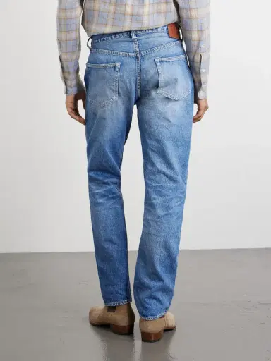 FULLCOUNT Dartford 1341-1101 Straight-Leg Distressed Selvedge Jeans - Men | Thumbnail 4