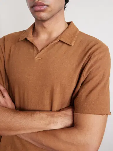 James Perse Open-Collar Slub Cotton-Jersey Polo Shirt - Men | Thumbnail 5 James Perse Open-Collar Slub Cotton-Jersey Polo Shirt - Men | Thumbnail 5