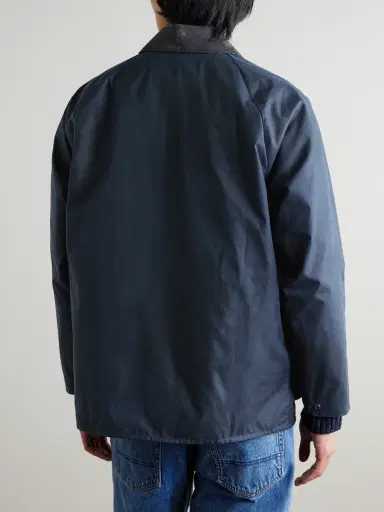 Barbour Modified Beaufort Spectator Corduroy-Trimmed Waxed Cotton-Ripstop Jacket - Men | Thumbnail 4