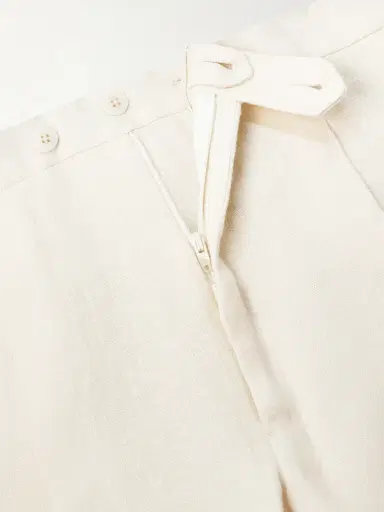 Saman Amel Amie Straight-Leg Wool, Silk and Linen-Blend Suit Trousers - Men | Thumbnail 6