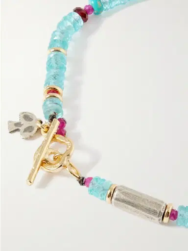 Peyote Bird Daytrip Gold-Plated and Sterling Silver Multi-Stone Beaded Bracelet - Men | Thumbnail 3