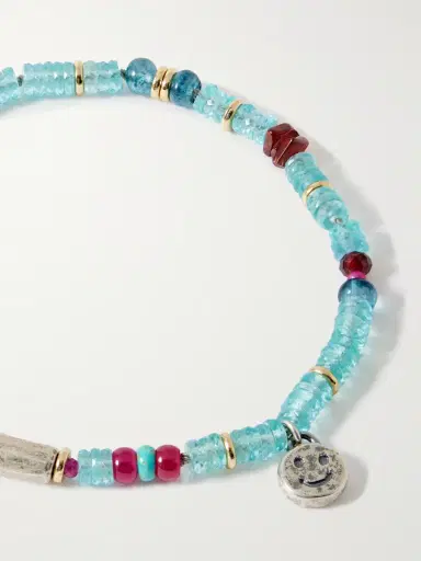 Peyote Bird Daytrip Gold-Plated and Sterling Silver Multi-Stone Beaded Bracelet - Men | Thumbnail 4