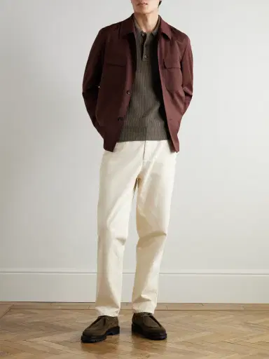 MR P. Ribbed Cashmere Polo Shirt - Men | Thumbnail 2 MR P. Ribbed Cashmere Polo Shirt - Men | Thumbnail 2