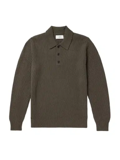 MR P. Ribbed Cashmere Polo Shirt - Men | Thumbnail 1 MR P. Ribbed Cashmere Polo Shirt - Men | Thumbnail 1