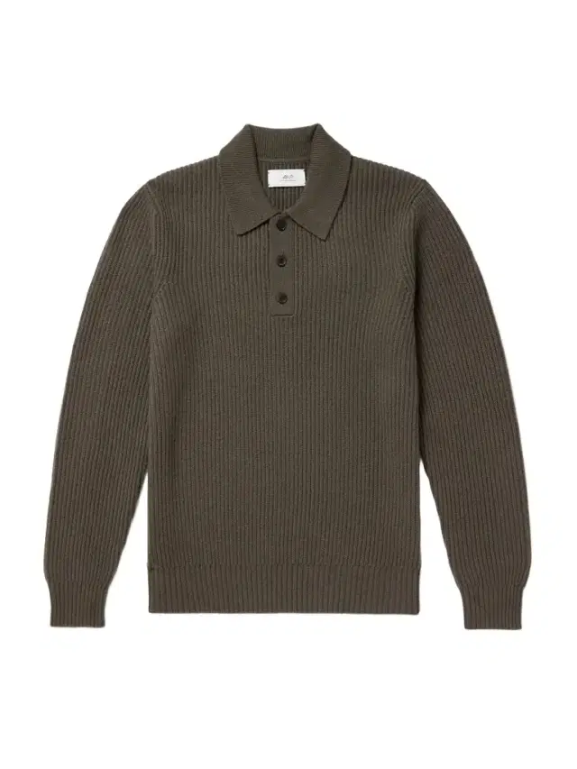 MR P. Ribbed Cashmere Polo Shirt - Men