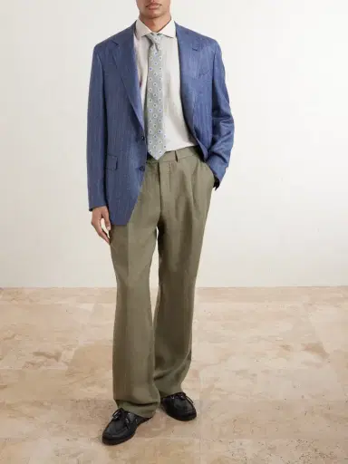 Favourbrook Bridford Cutaway-Collar Linen Shirt - Men | Thumbnail 2