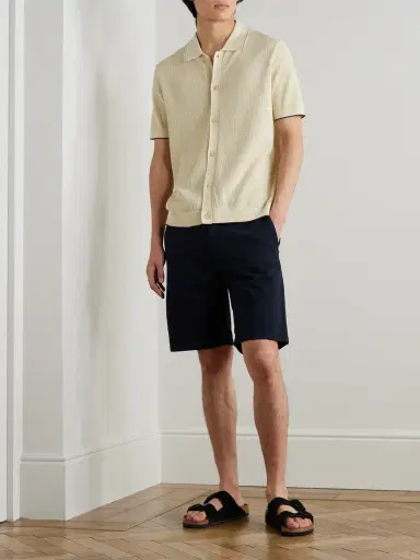 NN07 Nalo 60039 Open-Knit Cotton Shirt - Men | Thumbnail 2 NN07 Nalo 60039 Open-Knit Cotton Shirt - Men | Thumbnail 2
