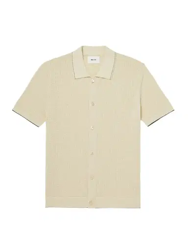 NN07 Nalo 60039 Open-Knit Cotton Shirt - Men | Thumbnail 1 NN07 Nalo 60039 Open-Knit Cotton Shirt - Men | Thumbnail 1
