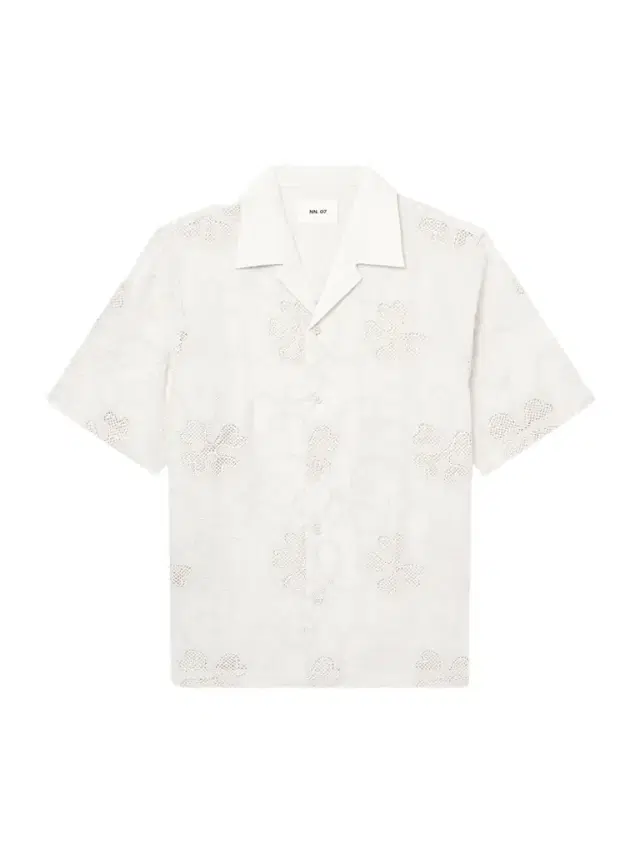 Ben 50049 Camp-Collar Embroidered Organic Cotton-Poplin Shirt - Men