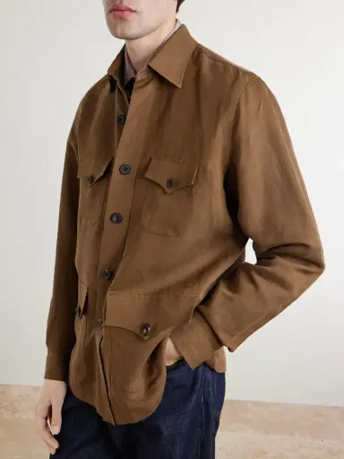 Rubinacci Safari Overshirt - Men | Thumbnail 3 Rubinacci Safari Overshirt - Men | Thumbnail 3