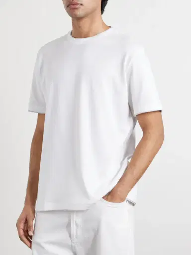 ELEVENTY Giza Cotton-Jersey T-Shirt - Men | Thumbnail 3