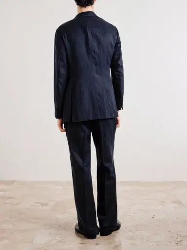 Saman Amel Slim-Fit Silk and Linen-Blend Suit Jacket - Men | Thumbnail 4 Saman Amel Slim-Fit Silk and Linen-Blend Suit Jacket - Men | Thumbnail 4