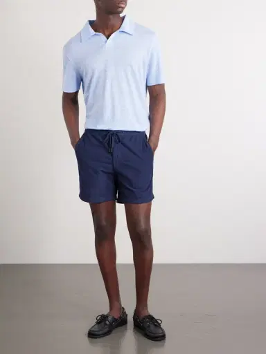 Slowear Straight-Leg Cotton-Corduroy Drawstring Shorts - Men | Thumbnail 2