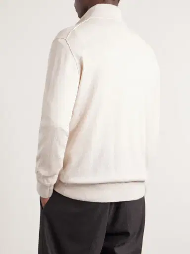 Hartford Cotton and Cashmere-Blend Half-Zip Sweater - Men | Thumbnail 4 Hartford Cotton and Cashmere-Blend Half-Zip Sweater - Men | Thumbnail 4