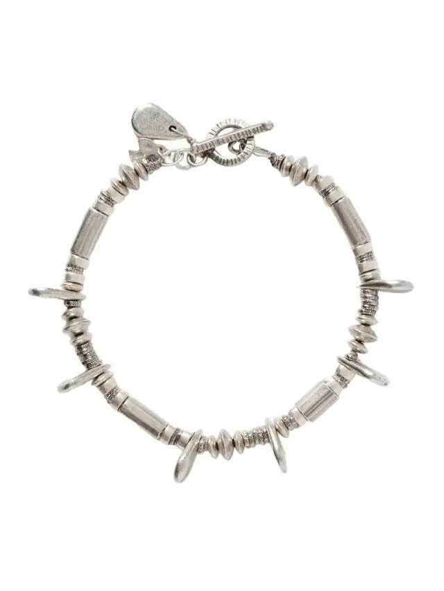 Peyote Bird Platero Sterling Silver Multi-Stone Beaded Bracelet - Men