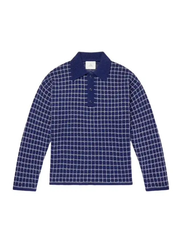 The Elder Statesman Dume Checked Cashmere and Silk-Blend Polo Shirt - Men
