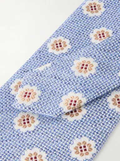 Favourbrook Selworthy 8cm Cotton and Silk-Blend Jacquard Tie - Men | Thumbnail 4 Favourbrook Selworthy 8cm Cotton and Silk-Blend Jacquard Tie - Men | Thumbnail 4