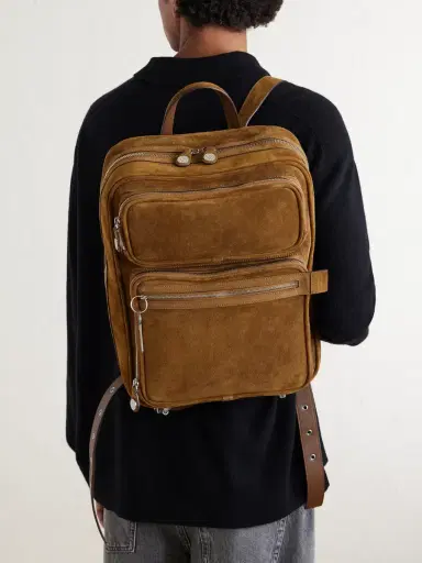 Acne Studios Camero Gym Suede Backpack - Men | Thumbnail 3