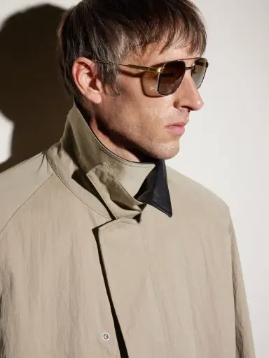 Cartier Eyewear Santos Aviator-Style Gold and Silver-Tone Titanium Sunglasses - Men | Thumbnail 5 Cartier Eyewear Santos Aviator-Style Gold and Silver-Tone Titanium Sunglasses - Men | Thumbnail 5