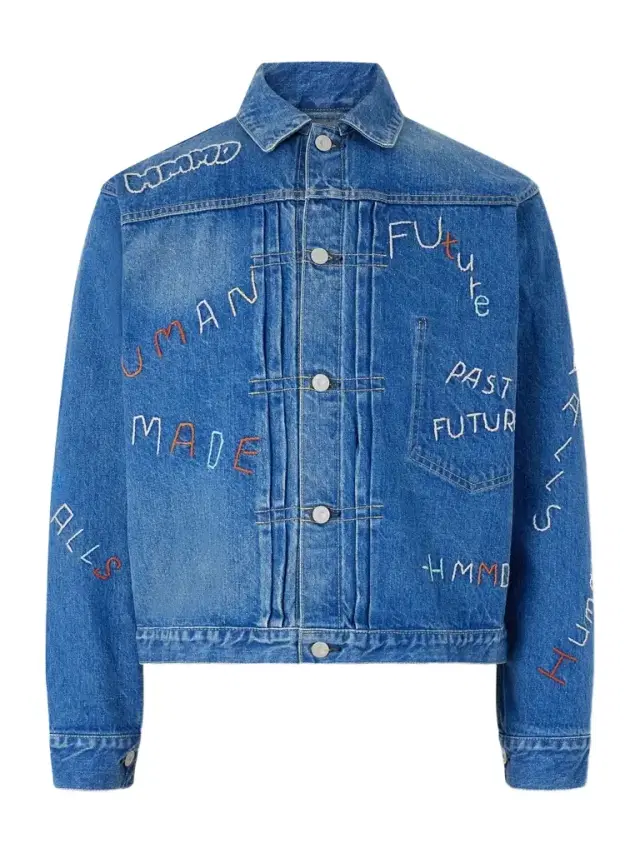Embroidered Denim Jacket - Men