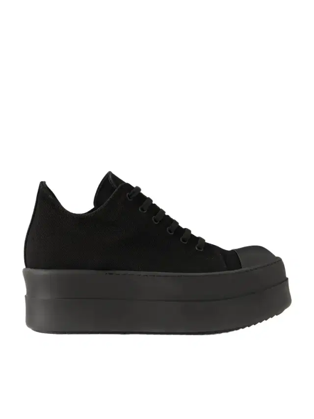 DRKSHDW by Rick Owens Mega Bumper Low Rubber-Trimmed Denim Sneakers - Men