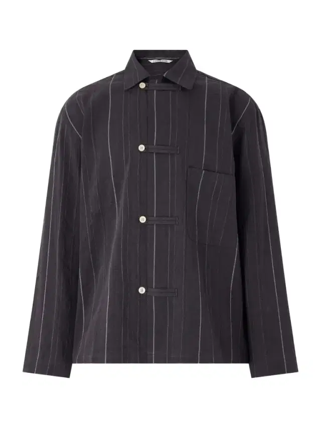 A Kind Of Guise Matara Cropped Pinstriped Cotton and Linen-Blend Overshirt - Men