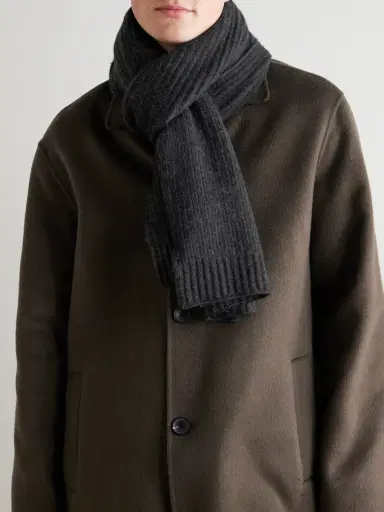 MR P. Ribbed Cashmere Scarf - Men | Thumbnail 2 MR P. Ribbed Cashmere Scarf - Men | Thumbnail 2